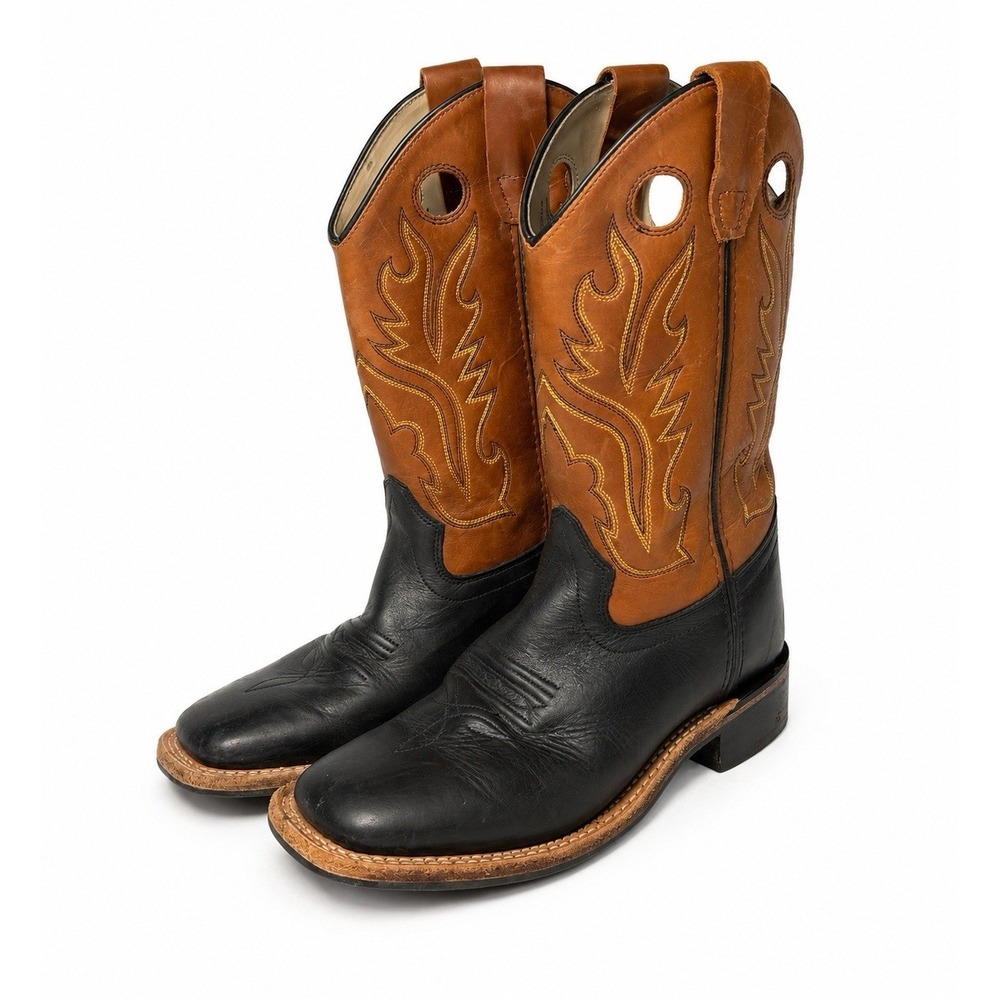 Cody James Cowboy Boots Men's Size 5D Black Brown Leather Western Square Toe